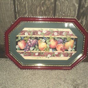 Home Interiors Homco Fruit Picture by Barbara Mock 22.5" w x 14.5" H Framed